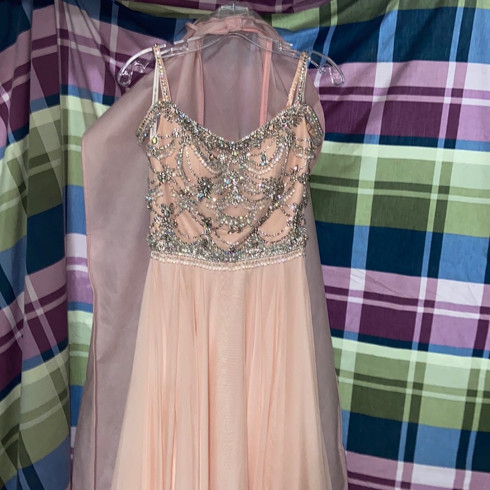 Sherri hill sparkly pink dress